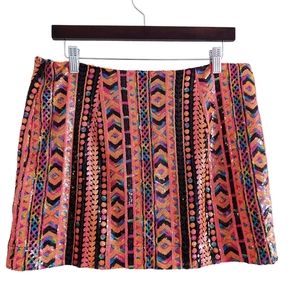 Life with Bird For Sportsgirl Multicolored Sequined Skirt